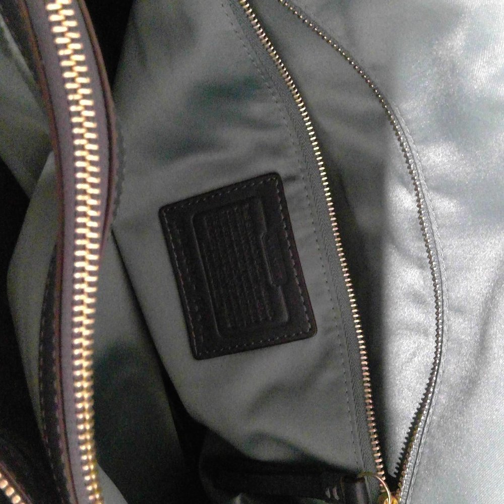 Coach Large Blue Shoulder Bag Tote - Picture 6 of 7